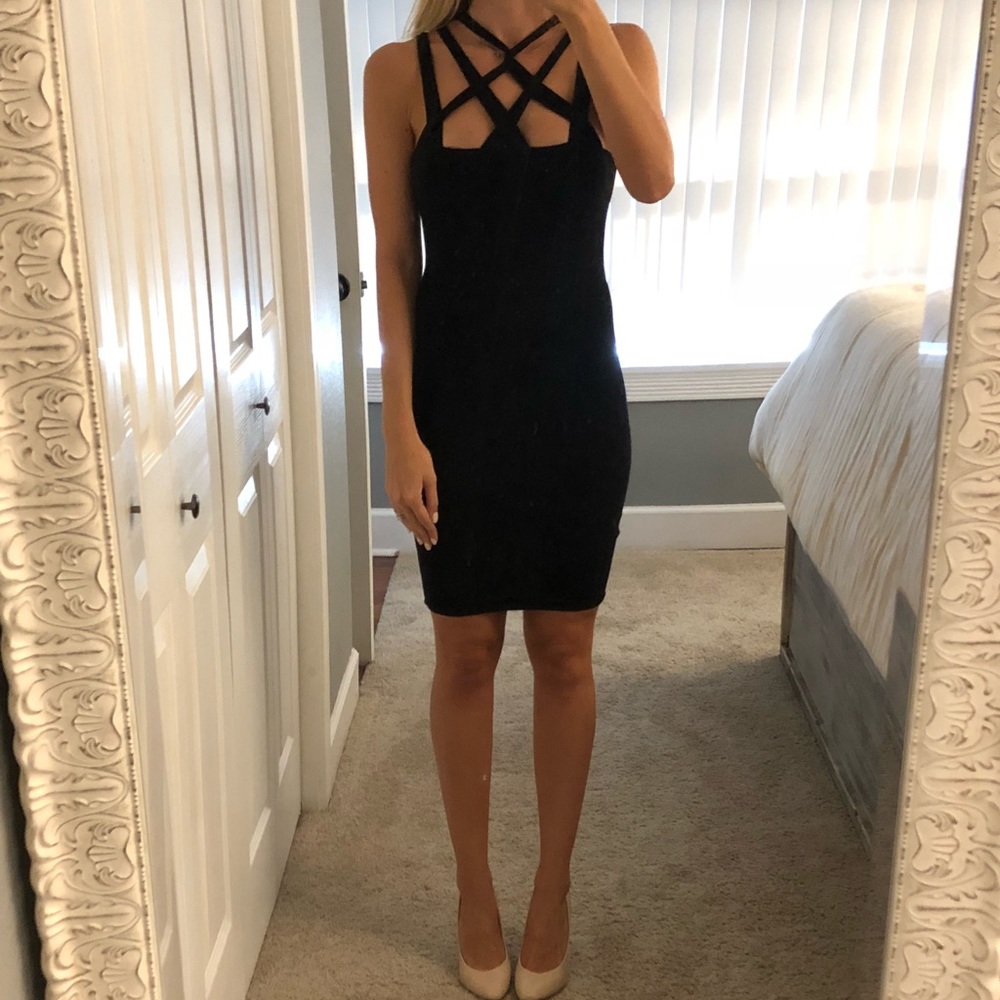 Strappy little black dress